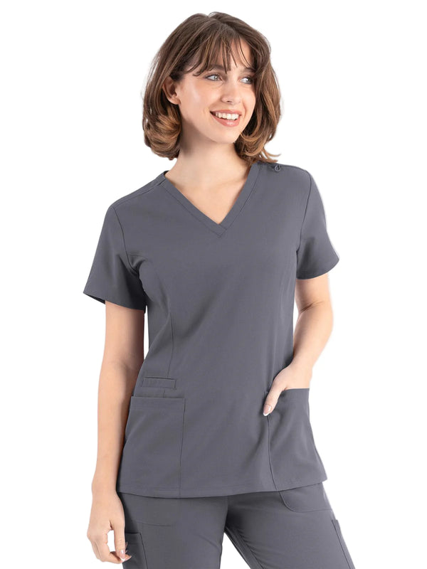 Women’s Double V-neck Top - Diagnostic Sonography