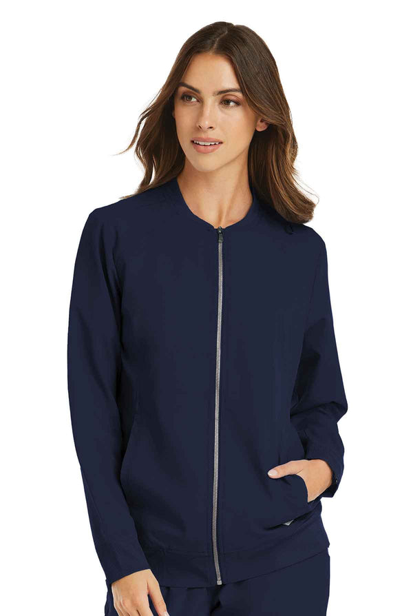 Women's Warm-up Zip Jacket (Navy) Nursing