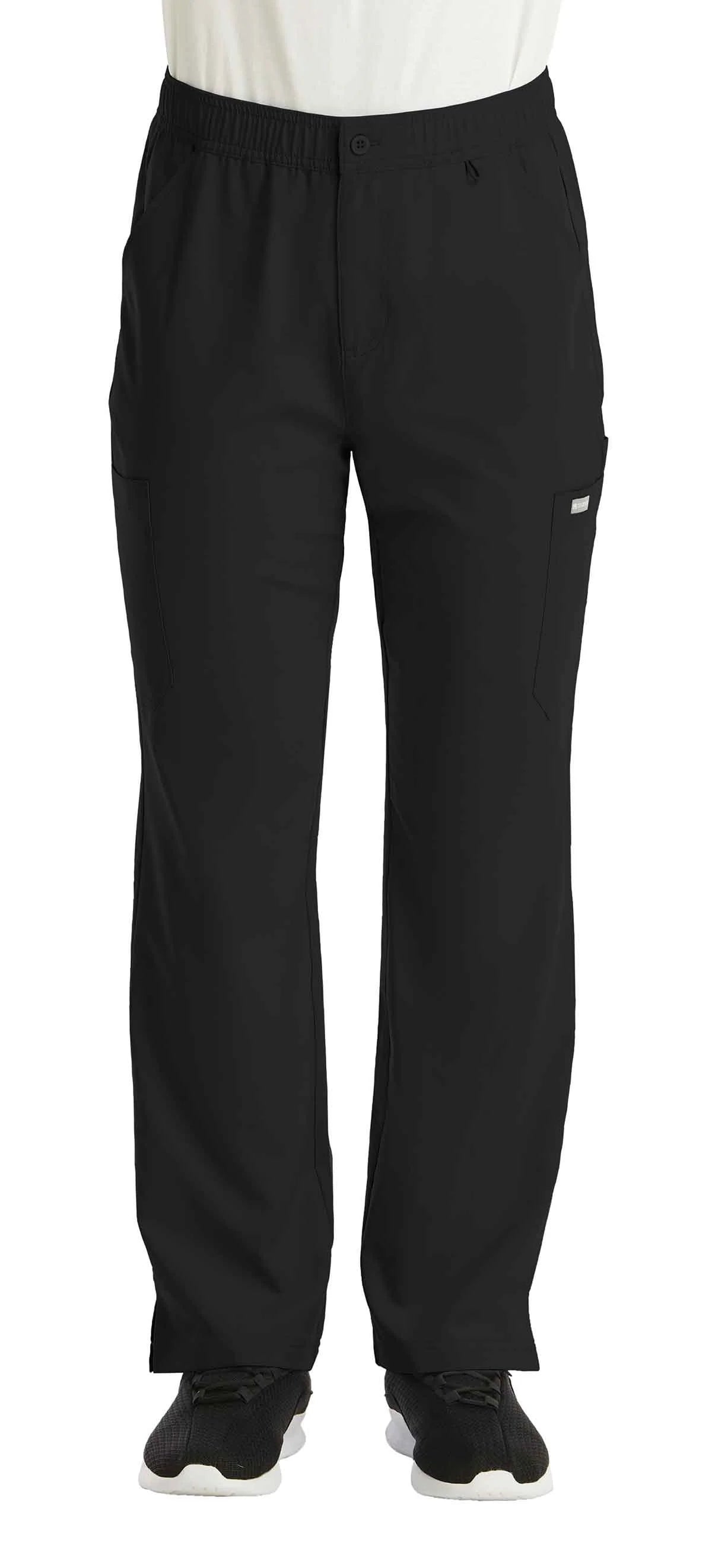 Men's Fly Front Cargo Pant (Black)