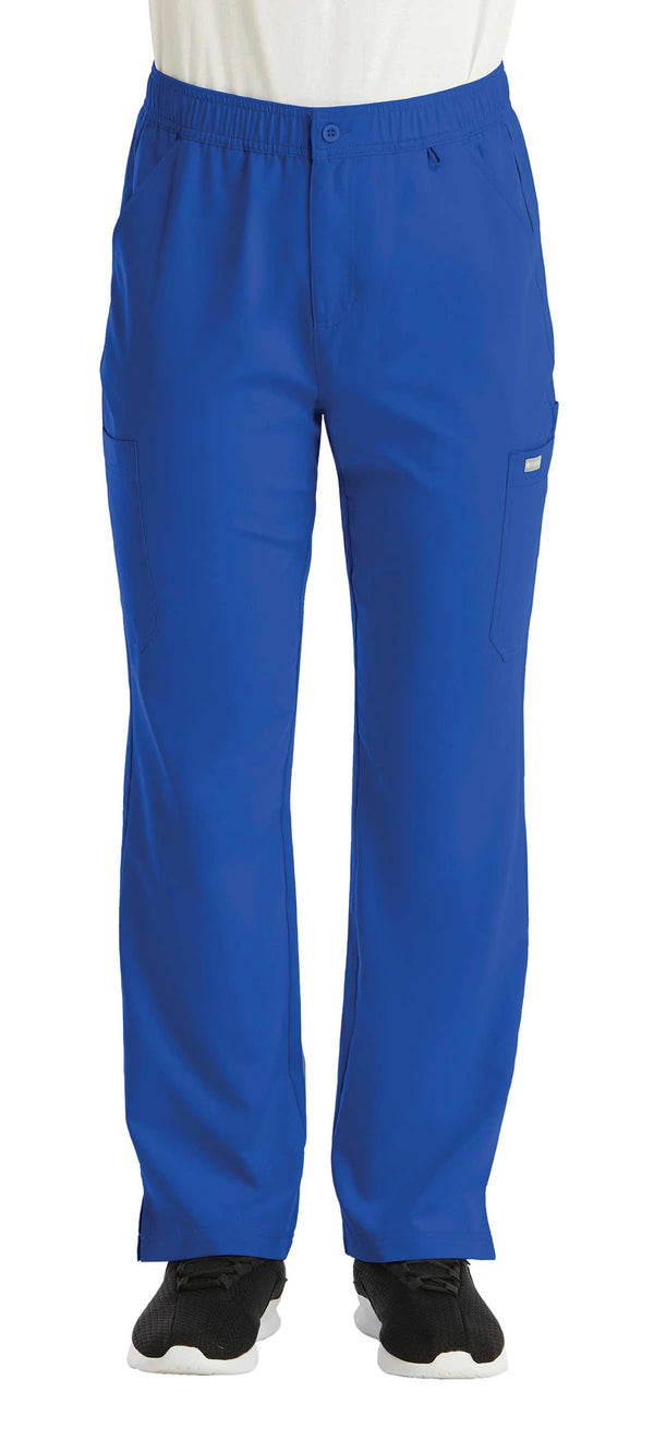 Men's Fly Front Cargo Pant (Royal Blue) Diagnostic Medical Sonography