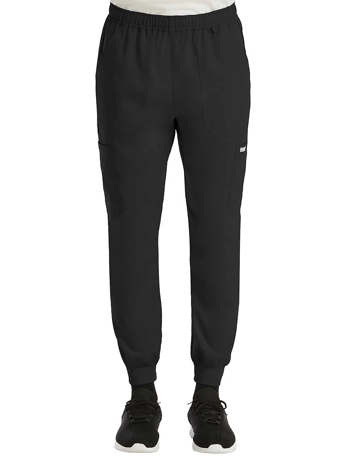 Men’s Full Elastic Waistband Jogger Pant (Black)