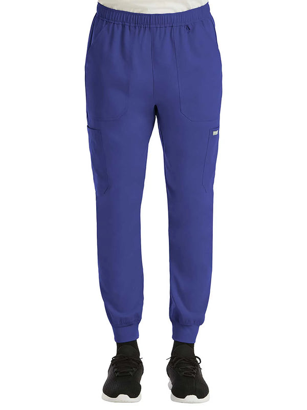 Men’s Full Elastic Waistband Jogger Pant (Galaxy Blue)