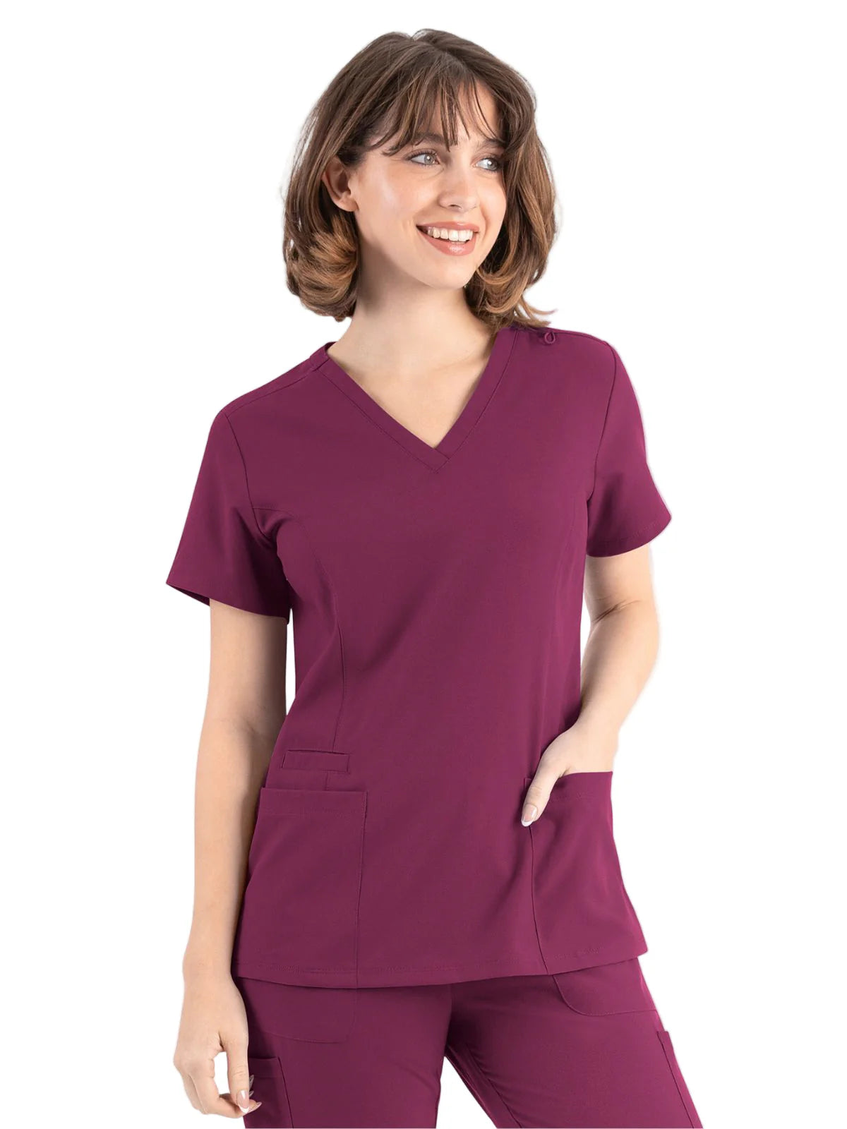 Women’s Double V-neck Top - Birdville ISD (BCTAL)